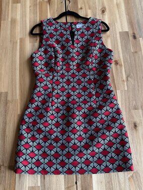 Milly Mini Sheath Dress Textured Geometric Print 10